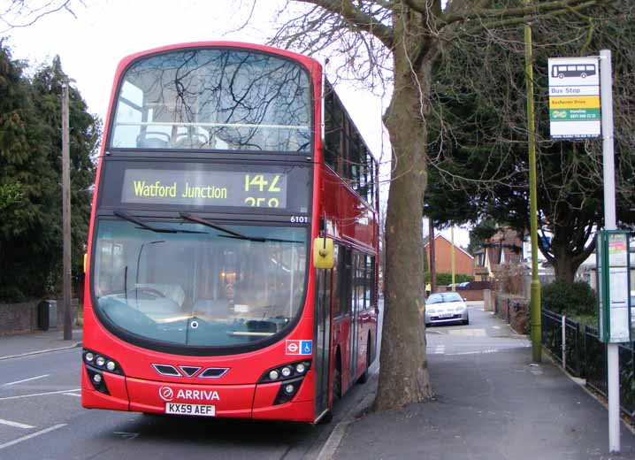 Arriva Shires VDL DB250LF Wright 6101